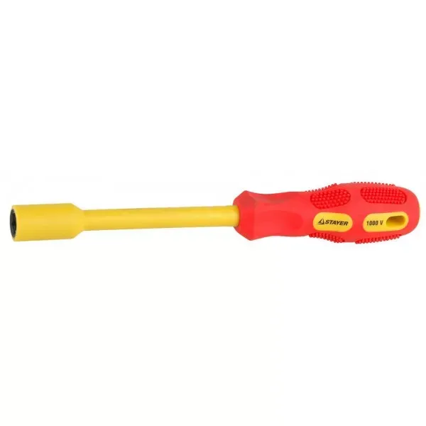 Отвертка STAYER "INSULATED" MAX-GRIP диэлектрич, Cr-V, HEX 12x125мм 25829-12-125 G купить в Нягани