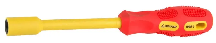 Отвертка STAYER "INSULATED" MAX-GRIP диэлектрич, Cr-V, HEX 12x125мм 25829-12-125 G купить в Нягани