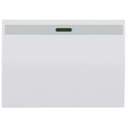 Выключатель СВЕТОЗАР "ЭФФЕКТ" одноклавишный, с эффектом свечения, без вставки и рамки, цвет белый, 10A/~250B SV-54431-W