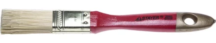 STAYER “KANEKARON-EURO”. Кисть плоская, искусственная щетина, деревянная ручка, 25мм 0106-025 купить в Нягани