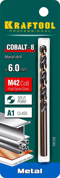 Сверла по металлу HSS-Co 29656-6 купить в Нягани