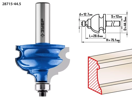 Фрезы кромочные фигурные №4 серия ПРОФЕССИОНАЛ купить в Нягани
