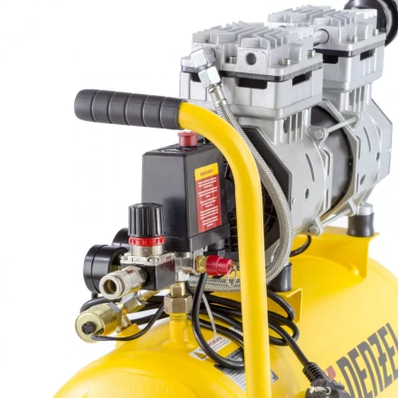 Компрессор безмаслянный Denzel DLS950/24 малошумный 58026 купить в Нягани