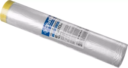 Пленка ЗУБР &quot;ПРОФЕССИОНАЛ&quot; защитная с клейкой лентой, HDPE, 10мкм, 2,1х20м 12250-210-20 купить в Нягани