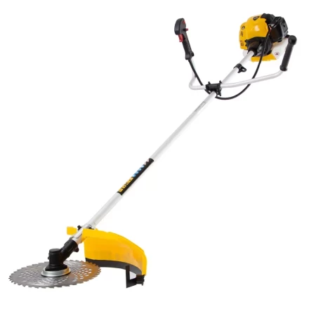 Триммер бензиновый DTL-33, 33 см3, неразъемная штанга, состоит из 2 частей Denzel 96261 купить в Нягани