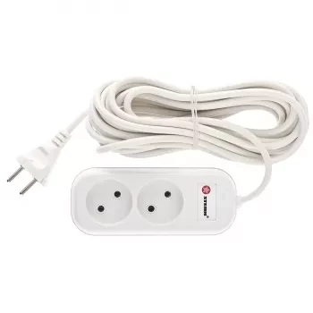 Удлинитель бытовой серия EU, без заземления, 7м, 2 роз., 6А Stern 95723 купить в Нягани