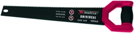 Ножовка по дереву UNIVERSAL,350 мм две рабочие кромки 13-14 TPI и 7-8 TPI,тефлоновое покр. MATRIX 23570 купить в Нягани