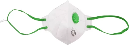 Полумаска фильтрующая ЗУБР &quot;МАСТЕР&quot; плоская, с клапаном, многослойная, класс защиты FFP2 11166-2 купить в Нягани