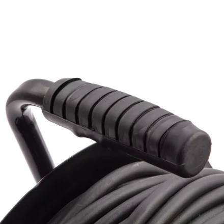 Удлинитель силовой 50 м, 16А, тип УХз16, КГ 3 x 2.5 мм, на стальной катушке, 4 розетки Сибртех 95880 купить в Нягани