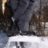 Лопата для уборки снега пластиковая, 450х325х1370 мм, стальной черенок, Palisad 61660 купить в Нягани