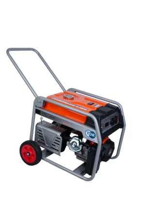 Генератор бензиновый TOR KM6500H 5,0 кВт 220В 27 л с электростартером и колесами 1018117 купить в Нягани