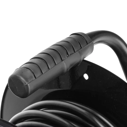 Удлинитель силовой Сибртех 20 м, 16А, тип УХз16, ПВС 3 x 2.5 мм, на стальной катушке, 4 розетки  95872 купить в Нягани