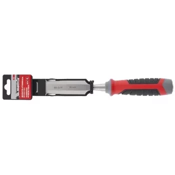 Долото-стамеска 26 мм 60 CrV трехкомпонентная обрезиненная рукоятка MATRIX 24761 купить в Нягани