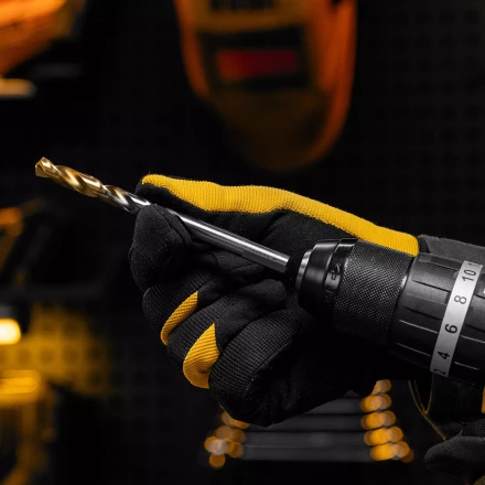 Сверло спиральное по металлу Denzel, 9 x 125 мм, Р6М5, Golden Tip, 718241 купить в Нягани