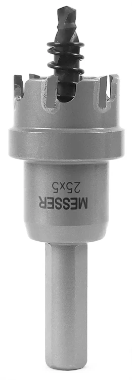 ТСТ коронка MESSER 25X5 с центрирующим сверлом и толкающей пружиной купить в Нягани