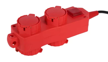 Удлинитель СВЕТОЗАР электрический с заземлением, выключатель, евро, 4 (2х2) гнезда, с крышками, 3м SV-55017-3 купить в Нягани