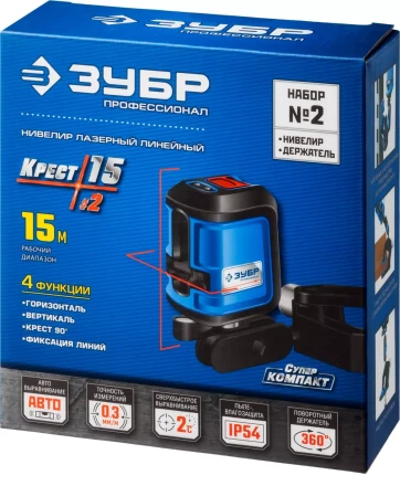 Нивелиры лазерные Крест-15 двухлучевой с держателем серия ПРОФЕССИОНАЛ купить в Нягани