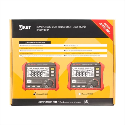 Тестер сопротивления изоляции до 100 ГОм КВТ KT 5203 PROLINE (89638) купить в Нягани