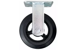 Аппаратное неповоротное колесо большегрузное HITCH 152*50 резина черная FCd63 (SZ085001)