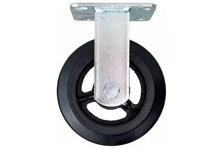 Аппаратное неповоротное колесо большегрузное HITCH 152*50 резина черная FCd63 (SZ085001) купить в Нягани