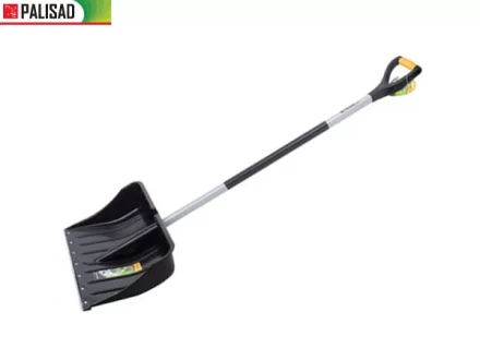 Лопата снеговая 540 х 375 мм длина 1520 мм металл. эргон.черенок стальн. окант  PALISAD 61568 купить в Нягани