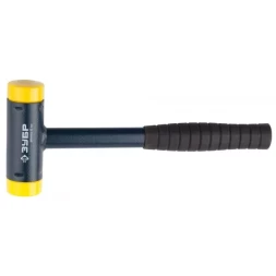 Молоток ЗУБР "ЭКСПЕРТ" многофункциональный,безинерц,метал,обрезин рукоятка,сменные жел бойки ср твердости,640г,40мм 2043-40