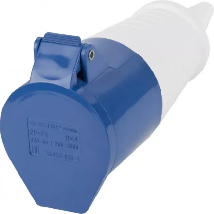 Розетка ЗУБР &quot;МАСТЕР&quot; переносная, 32A, 250B, 6ч 55252-032-3 купить в Нягани