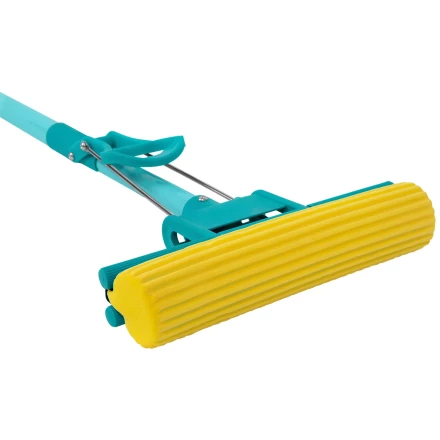 Швабра отжимная Palisad, 110 см, губка PVA 26х5,5х6 см, телескопическая рукоятка, бирюзовая, Home 935165 купить в Нягани