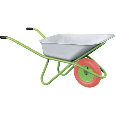 Тачка садово-строительная с PU колесом грузоподъемность 180 кг объем 90 литров   СИБРТЕХ 68968 купить в Нягани