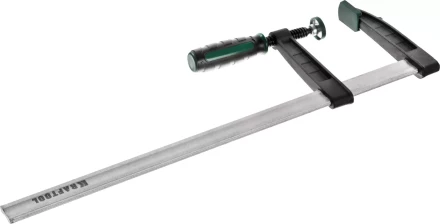 Струбцина, KRAFTOOL 32011-120-500, тип &quot;F&quot;, DIN 5117, двухкомпонентная ручка, 120х500мм 32011-120-500 купить в Нягани