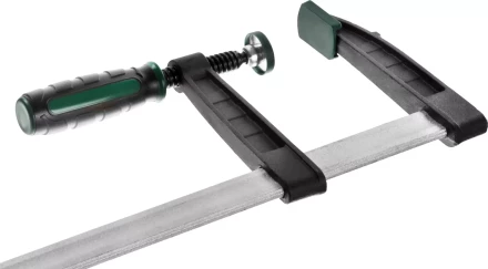 Струбцина, KRAFTOOL 32011-120-500, тип &quot;F&quot;, DIN 5117, двухкомпонентная ручка, 120х500мм 32011-120-500 купить в Нягани