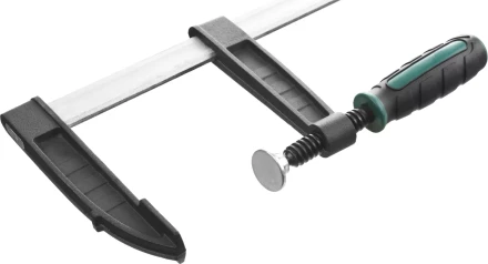 Струбцина, KRAFTOOL 32011-120-500, тип &quot;F&quot;, DIN 5117, двухкомпонентная ручка, 120х500мм 32011-120-500 купить в Нягани