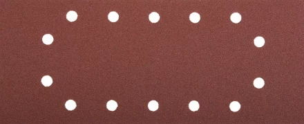 Лист шлифовальный ЗУБР &quot;МАСТЕР&quot;, 14 отверстий, для ПШМ на зажимах, Р100, 115х280мм, 5шт 35594-100 купить в Нягани