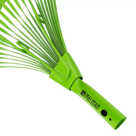 Грабли веерные стальные Palisad, 565 мм, 22 плоских зуба, эмалированные, усиленные, без черенка, 617015 купить в Нягани