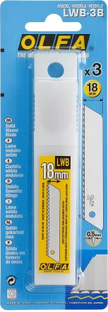Лезвие OLFA, сегментированноеб серрейторная заточка18 мм OL-LWB-3B купить в Нягани