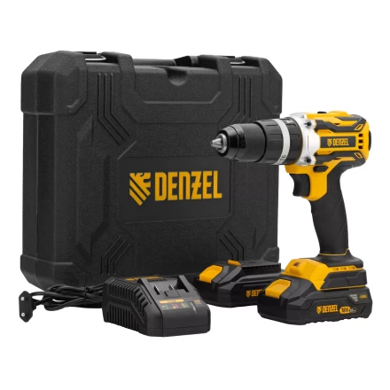 Дрель-шуруповерт аккумуляторная ударная бесщет Denzel CIDB-18-02, Li-Ion, 18 В 26145 купить в Нягани