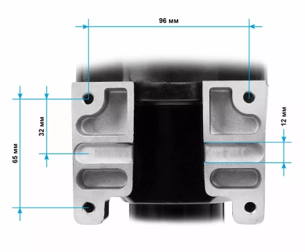 Двигатель алмазного бурения MESSER DM250E  260мм 4 кВт, 750 об/мин, с PRCD купить в Нягани