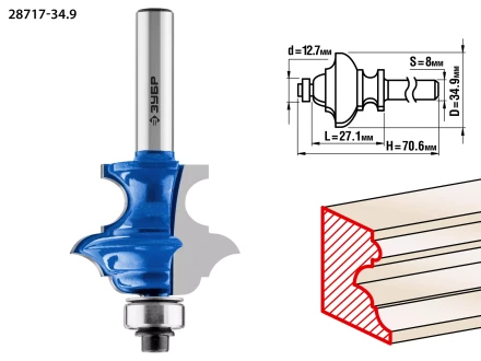 Фрезы кромочные фигурные №6(многопрофильные) серия ПРОФЕССИОНАЛ купить в Нягани