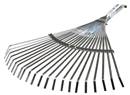 Грабли веерные RACO регулируемые, 22 плоских зубца, гальванизир. покр., 300-450мм 4231-53/733 купить в Нягани