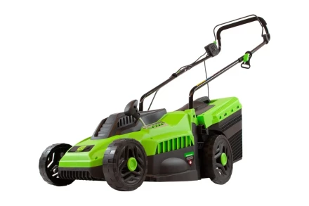 Газонокосилка электрическая L1500, 1500 Вт, ширина 33 см, 5 уровней, пластиковый травосборник 35 л Сибртех 96677 купить в Нягани