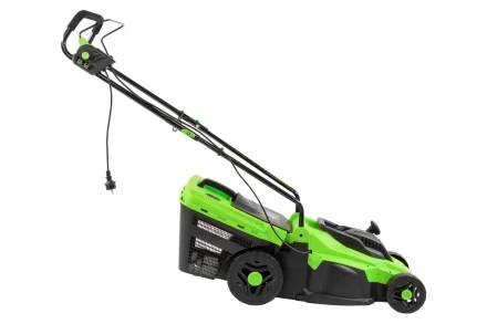 Газонокосилка электрическая L1500, 1500 Вт, ширина 33 см, 5 уровней, пластиковый травосборник 35 л Сибртех 96677 купить в Нягани