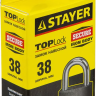 Замок STAYER "STANDARD" навесной, металлический корпус, закаленная дужка, 38мм 37160-38 купить в Нягани