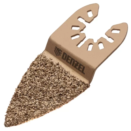 Насадка для МФИ шлифовальная двусторонняя дельта Denzel 782321, узкая, HM, по плитке и дереву, 35 мм купить в Нягани