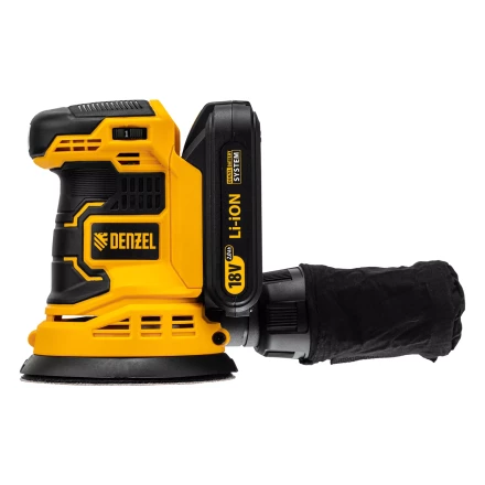 Машина шлифовальная эксцентриковая аккумуляторная Denzel 28470 COS-125, 18В Li-Ion купить в Нягани