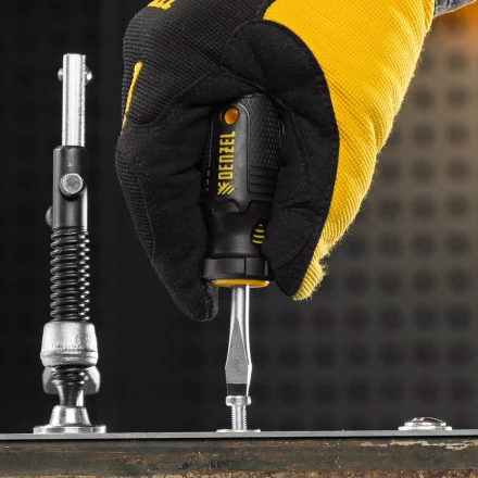 Набор отверток на полке Denzel, 8 шт., PH+SL, S2, 3к рукоятка, 122137 купить в Нягани