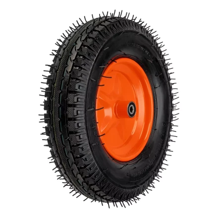 Колесо пневматическое усиленное, шина 8PR, 4.00-8 D400 мм, внутренний диаметр подшипника 12 мм, длина оси 90 мм Palisad купить в Нягани