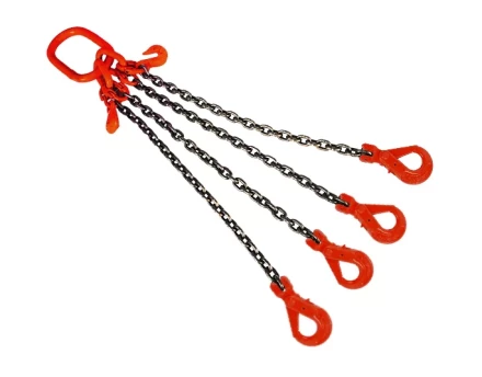 Строп цепной TOR 4СЦ г/п 26,5 т 1,0 м с укорачивающими и самозакрывающимися крюками 1016009 купить в Нягани