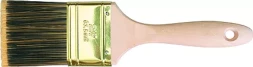 Кисть плоская Golden 4" искусственная щетина деревянная ручка / Matrix 83228