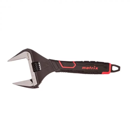 Ключ разводной Matrix тонкие губки фосфатированный двухкомпонентная рукоятка 300 мм 15579 купить в Нягани