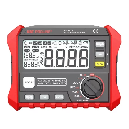 Тестер параметров УЗО и петли фаза-ноль цифровой КВТ KT 5910 (87241) купить в Нягани